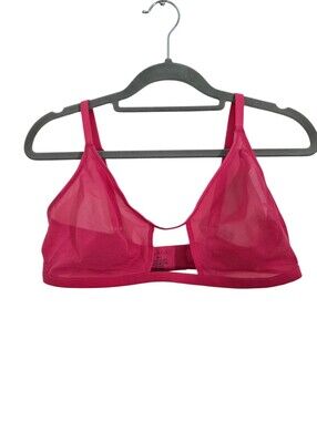 NWT Negative Sieve Cutout Bra Punch Pink Size 4 38C 38D 36DD 36E